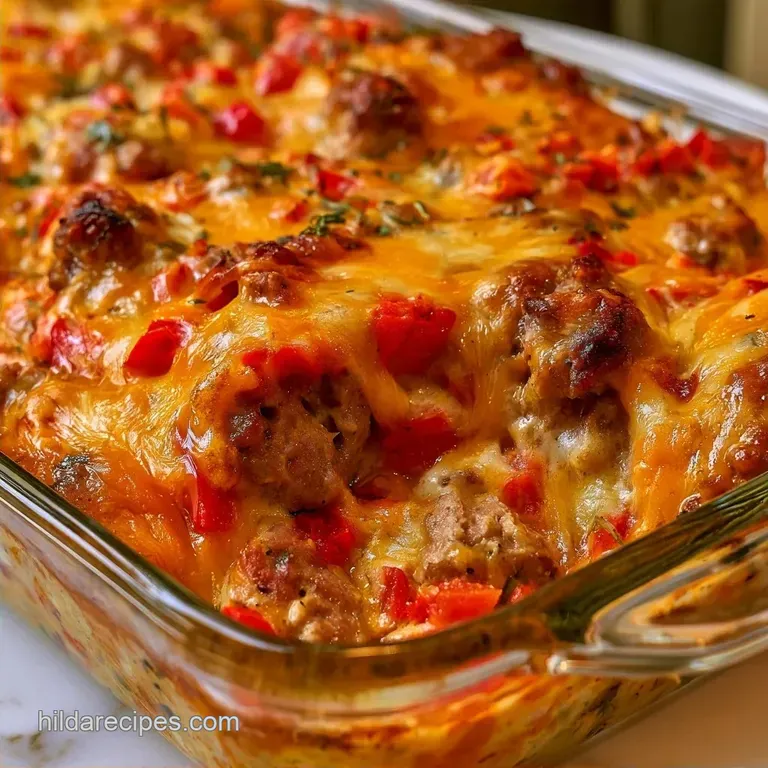 Make-Ahead Turkey Sausage Casserole with Sourdough