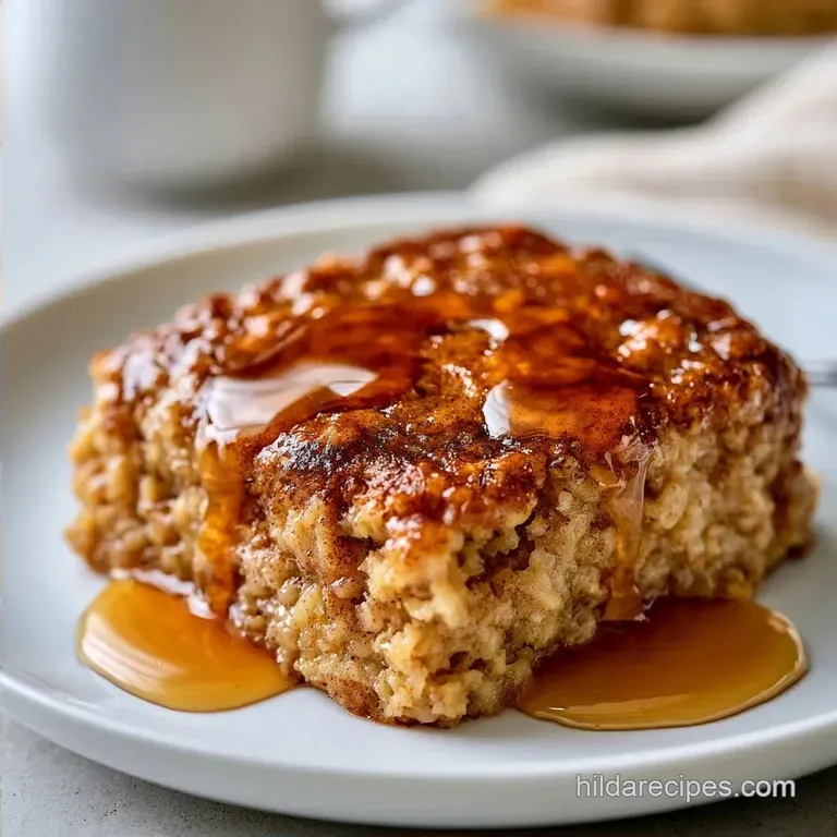 Maple Cinnamon Oatmeal Bake (25 Minutes)