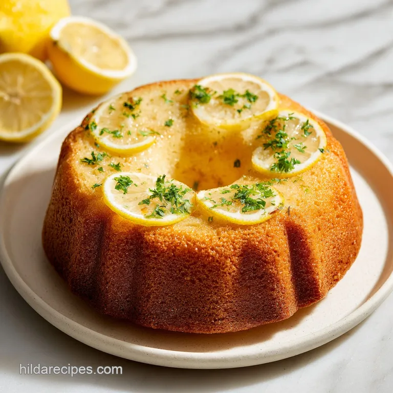 Lemon Pound Cake: Moist and Tangy