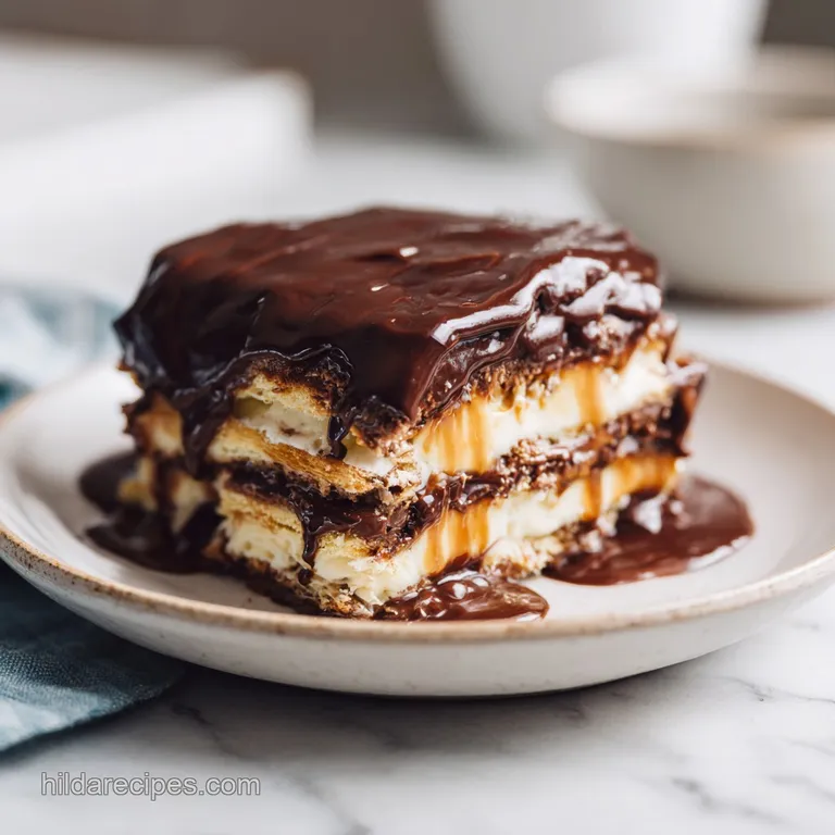 No Bake Chocolate Eclair Cake Recipe
