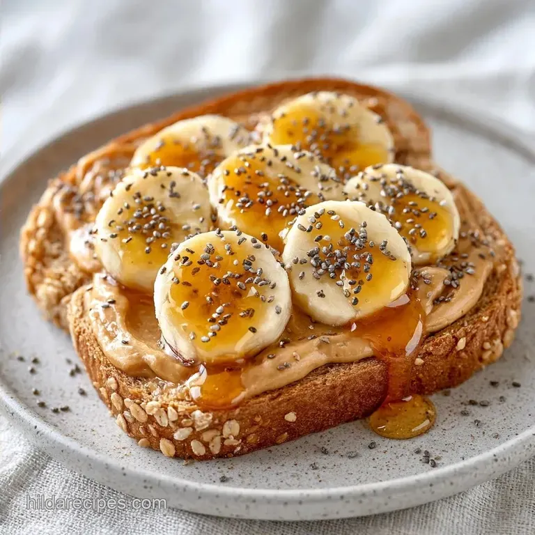 Healthy Peanut Butter Banana Toast in 5 Minutes