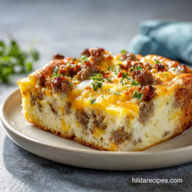 Make Ahead Breakfast Casserole with Sausage