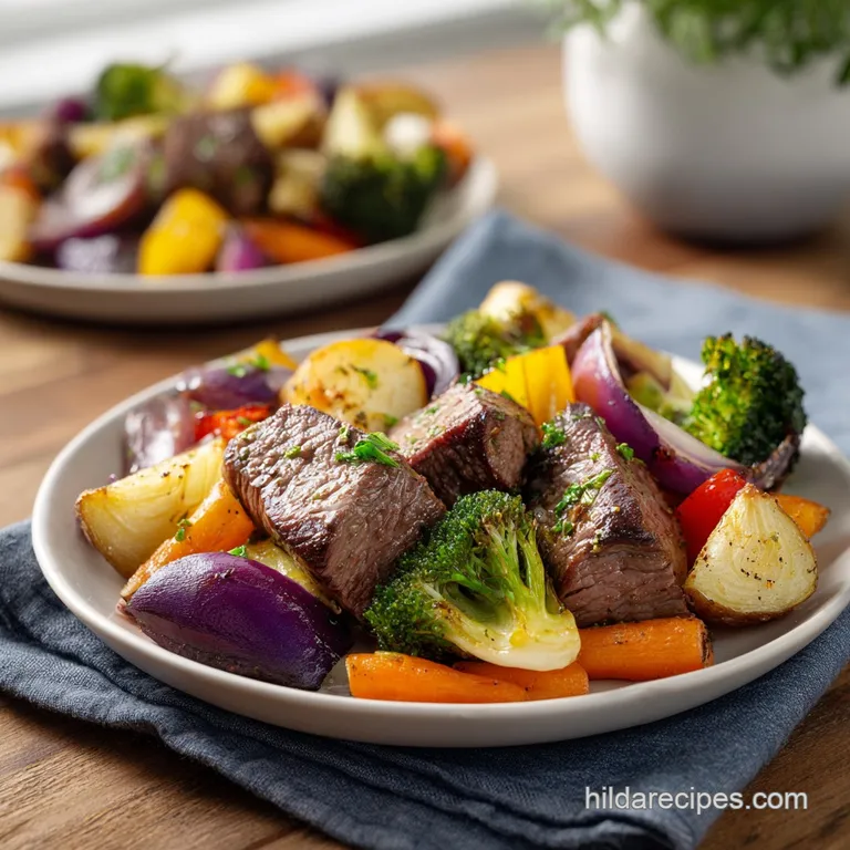 Sheet Pan Steak Veggies: Tender and Caramelized