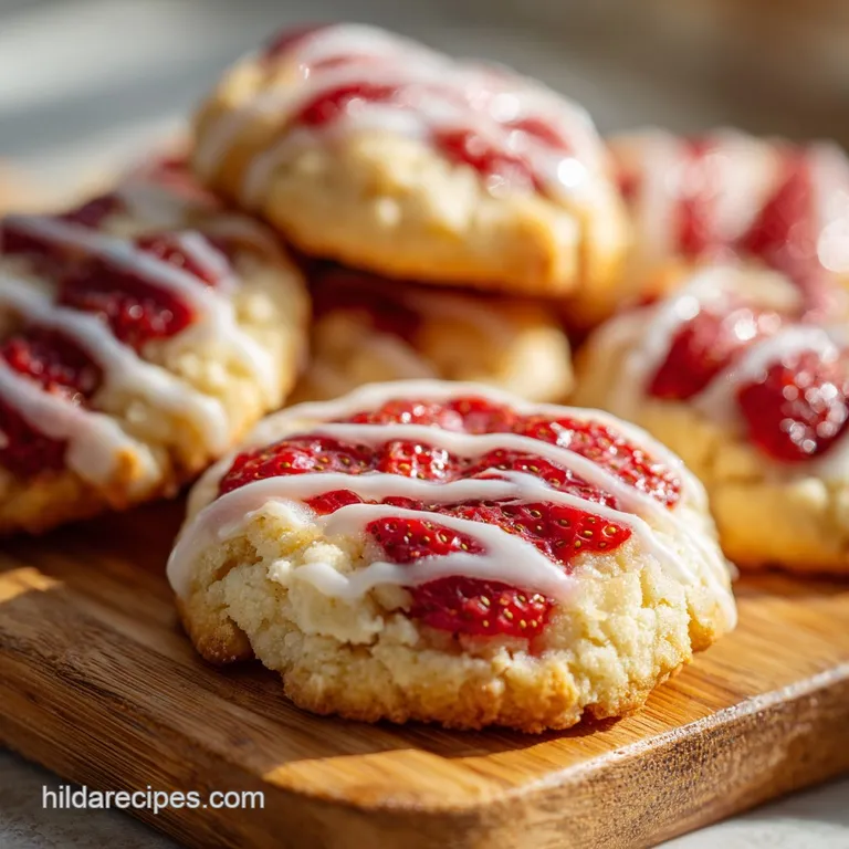Strawberry Kiss Cookies: Velvety and Rich