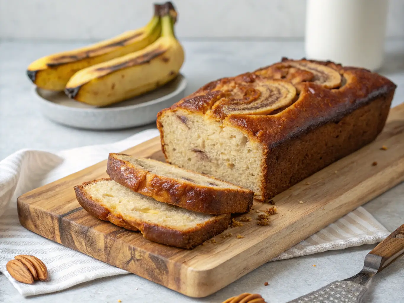 Should you let banana bread rest before baking