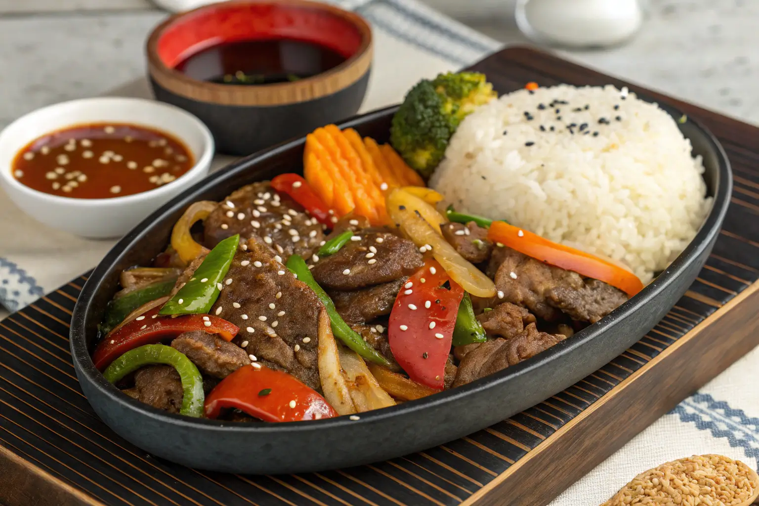 What is Pepper Lunch made of
