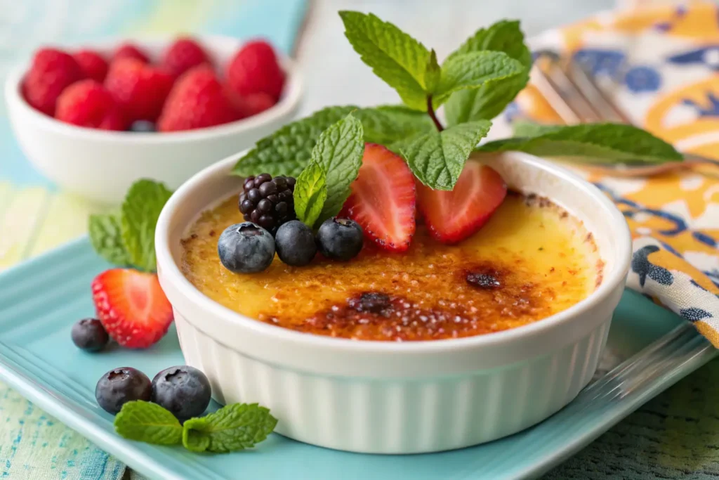 What is the black stuff in crème brûlée