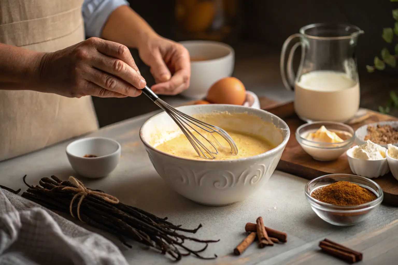 What is the black stuff in crème brûlée