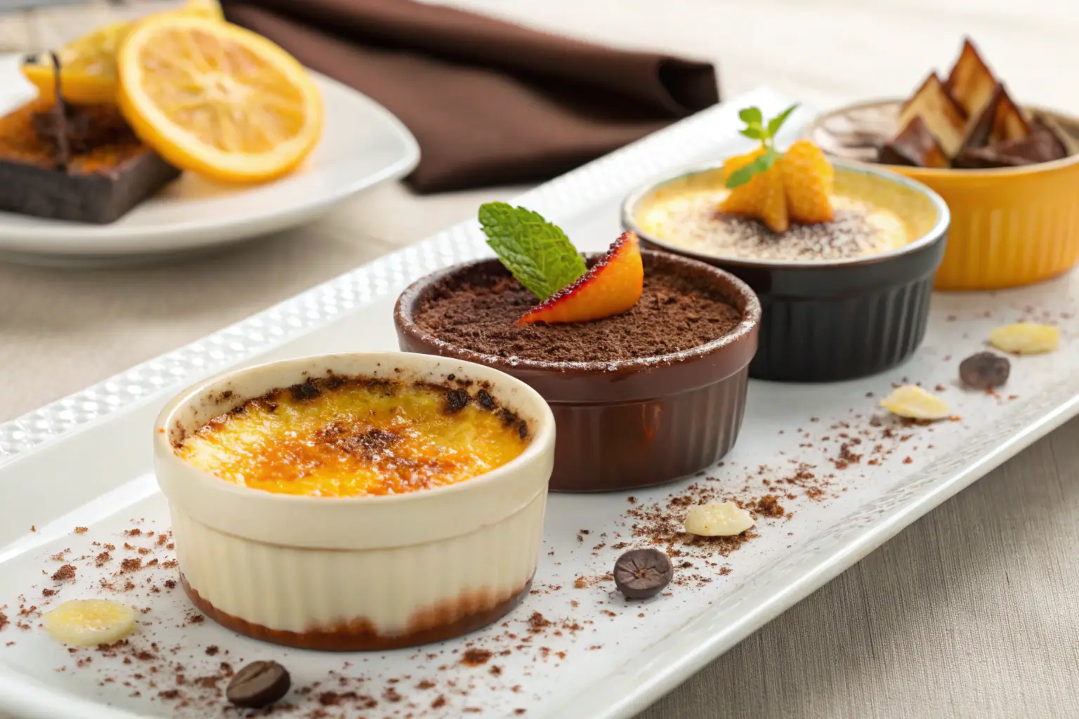 What is the black stuff in crème brûlée