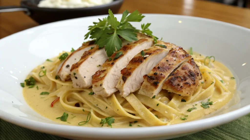 What makes chicken alfredo taste better