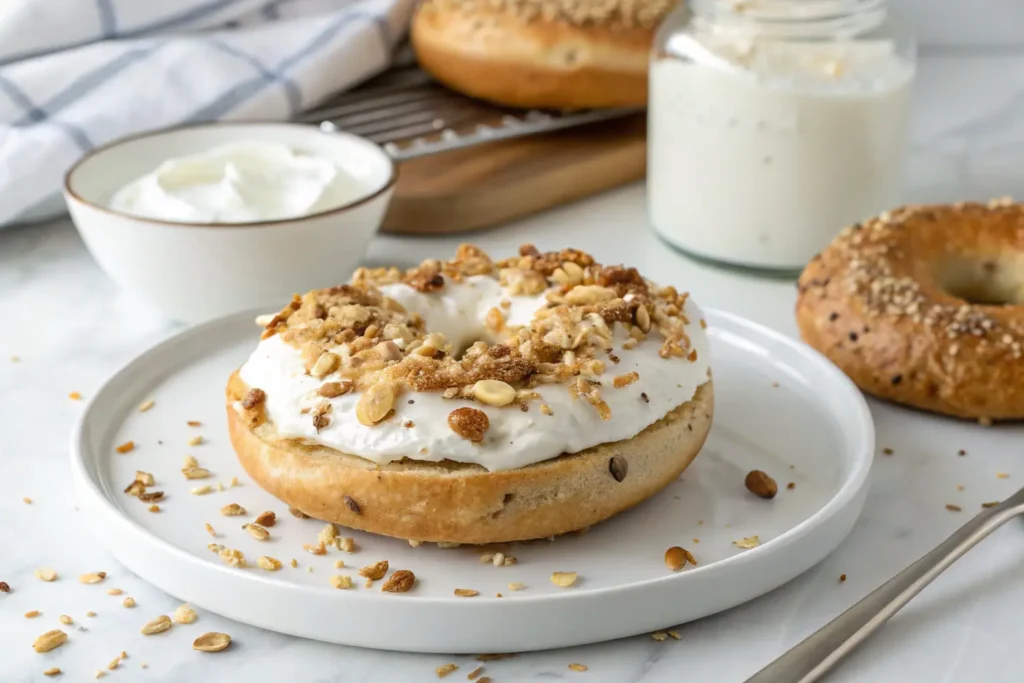 High Protein Breakfast Bagels 2